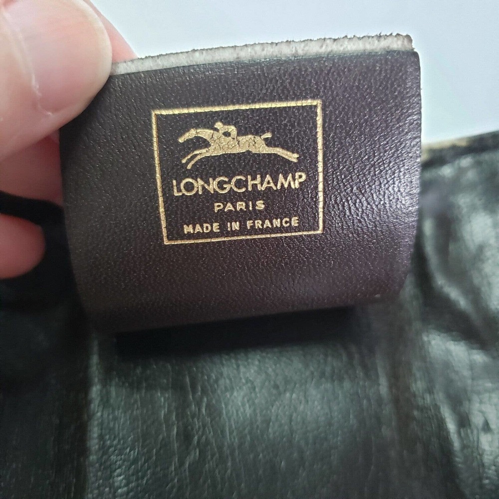 Vintage Longchamp Monogram Logo Brown Key Holder Wall… Gem